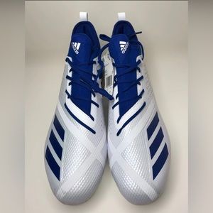 Adidas Mens Adizero 5-Star 7.0  Blue & White Football Cleats DA9548 Size 18